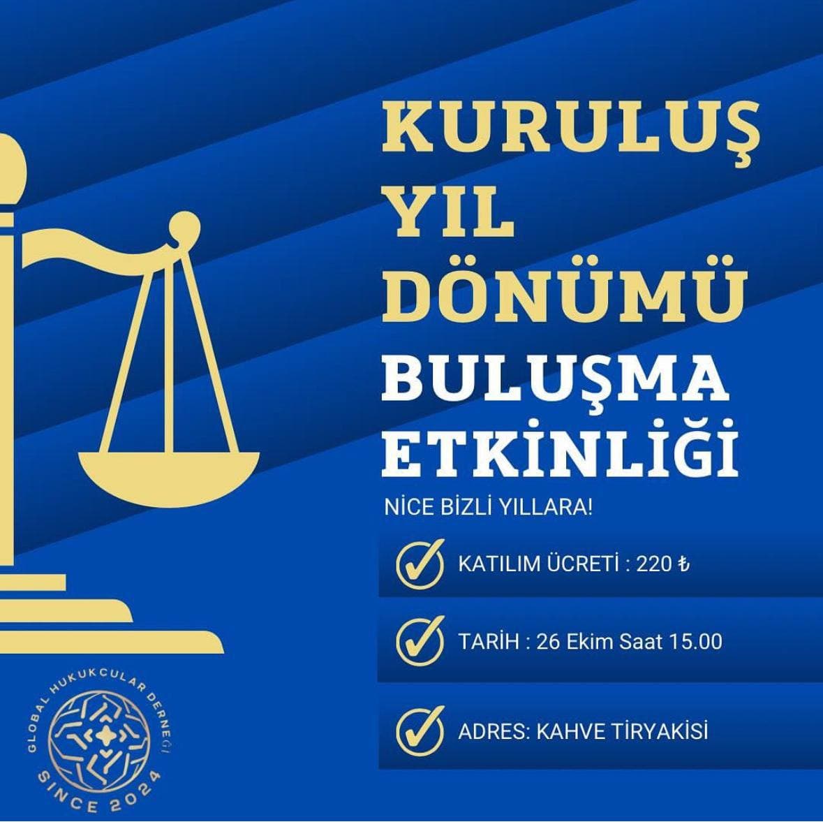 Kuruluş Yıl Dönümü Buluşma Etkinliği Ertelendi